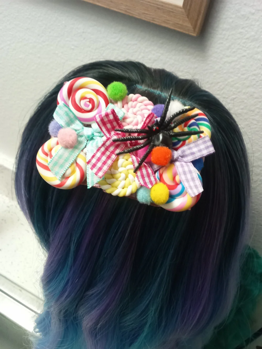 Spider and Sweets Hair Clip